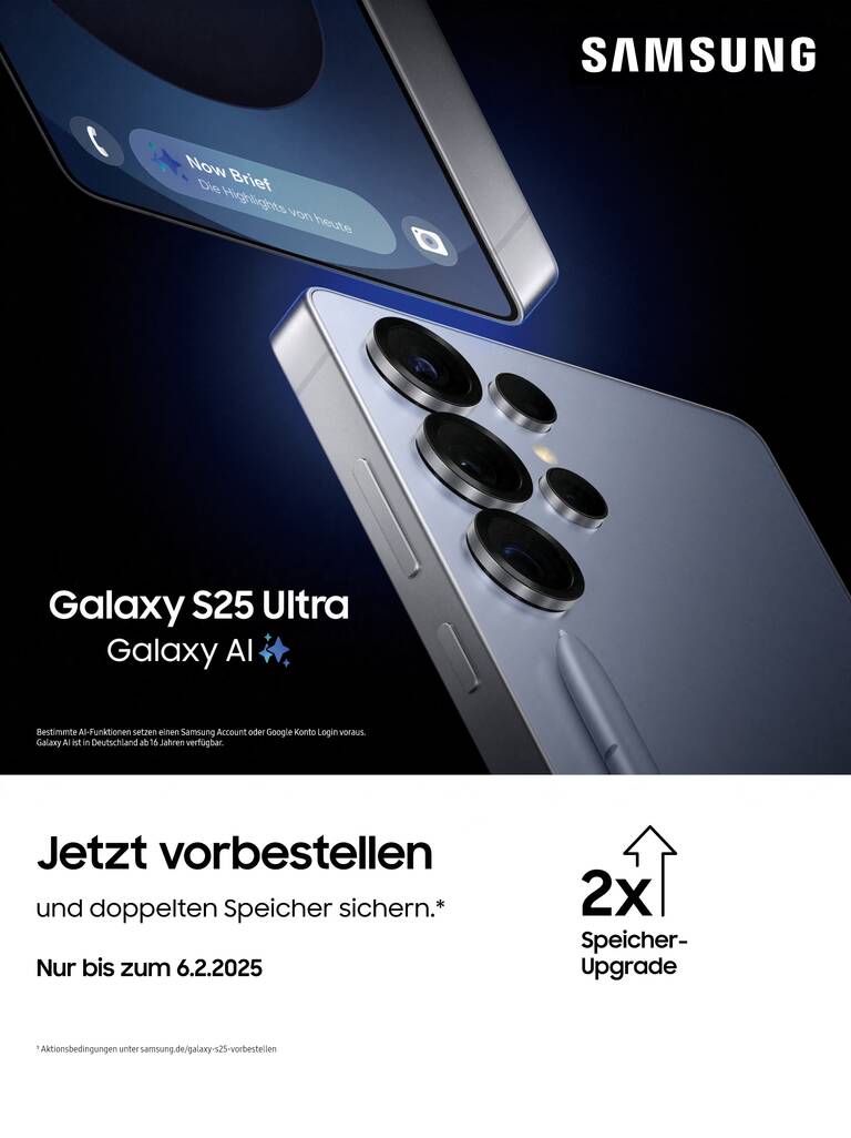 Samsung Galaxy S25 kaufen und doppelten Speicher sichern